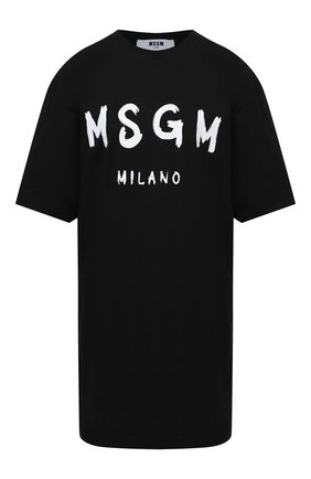Женское хлопковое платье MSGM черного цвета по цене 11400 руб., арт. 2941MDA68 207798 | Фото 1 Женское хлопковое платье MSGM черного цвета, арт. 2941MDA68 207798 | Фото 1