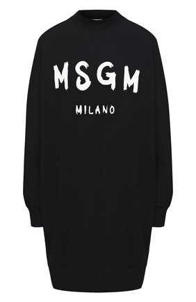 Женское хлопковое платье MSGM черного цвета по цене 22350 руб., арт. 2941MDA67 207799 | Фото 1 Женское хлопковое платье MSGM черного цвета, арт. 2941MDA67 207799 | Фото 1