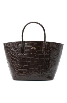 Женская сумка-тоут POLO RALPH LAUREN темно-коричневого цвета по цене 57150 руб., арт. 428751507 | Фото 1 Женская сумка-тоут POLO RALPH LAUREN темно-коричневого цвета, арт. 428751507 | Фото 1