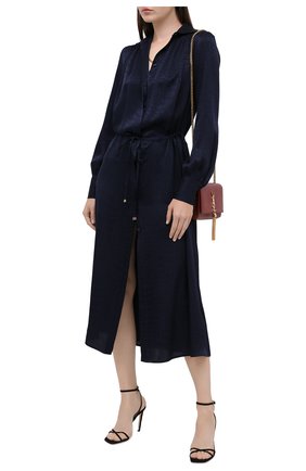 Женское шелковое платье KITON синего цвета по цене 181000 руб., арт. D50329K05T65 | Фото 2 Женское шелковое платье KITON синего цвета, арт. D50329K05T65 | Фото 2