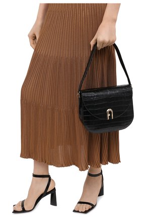 Женская сумка sleek FURLA черного цвета по цене 34500 руб., арт. BAWHABR/KO0000 | Фото 2 Женская сумка sleek FURLA черного цвета, арт. BAWHABR/KO0000 | Фото 2