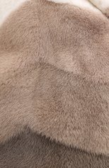 Женская шуба из меха норки LORO PIANA бежевого цвета, арт. FAI1863 | Фото 5 (Женское Кросс-КТ: Мех; Рукава: Длинные; Материал внешний: Натуральный мех; Длина (верхняя одежда): До колена; Материал подклада: Шелк; Стили: Кэжуэл)