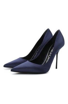 Женская текстильные туфли TOM FORD синего цвета по цене 59950 руб., арт. W2524R-TSA001 | Фото 1 Женская текстильные туфли TOM FORD синего цвета, арт. W2524R-TSA001 | Фото 1