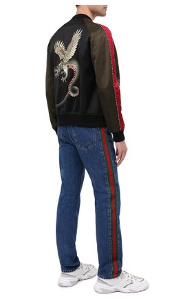 Мужские джинсы GUCCI синего цвета по цене 71900 руб., арт. 623954/XDA9B | Фото 2 Мужские джинсы GUCCI синего цвета, арт. 623954/XDA9B | Фото 2 (Материал внешний: Хлопок, Деним; Длина (брюки, джинсы): Стандартные; Силуэт М (брюки): Прямые; Стили: Кэжуэл; Кросс-КТ: Деним; Региональные ограничения белый список (Axapta Mercury): RU)