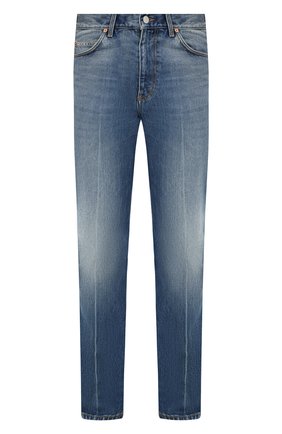 Мужские джинсы GUCCI синего цвета по цене 71900 руб., арт. 623953/XDA4M | Фото 1 Мужские джинсы GUCCI синего цвета, арт. 623953/XDA4M | Фото 1 (Длина (брюки, джинсы): Стандартные; Материал внешний: Хлопок, Деним; Силуэт М (брюки): Прямые; Стили: Кэжуэл; Кросс-КТ: Деним; Детали: Потертости; Региональные ограничения белый список (Axapta Mercury): RU)
