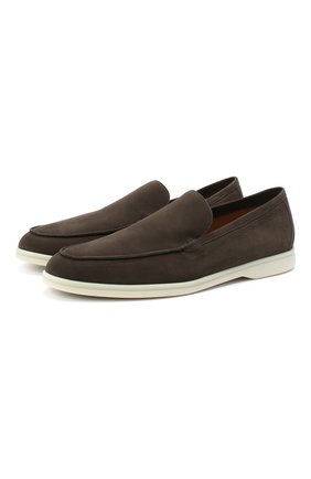 Мужские кожаные лоферы summer walk LORO PIANA темно-зеленого цвета по цене 58550 руб., арт. FAL2897 | Фото 1 Мужские кожаные лоферы summer walk LORO PIANA темно-зеленого цвета, арт. FAL2897 | Фото 1