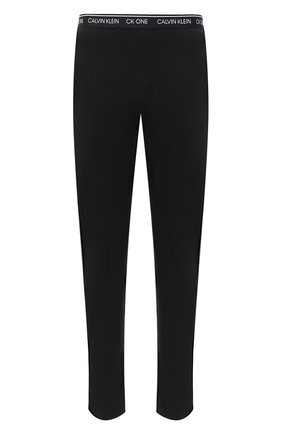 Мужские хлопковые домашние брюки CALVIN KLEIN черного цвета, арт. NM1796E | Фото 1 (Длина (брюки, джинсы): Стандартные; Материал внешний: Хлопок; Кросс-КТ: домашняя одежда; Мужское Кросс-КТ: Брюки-белье)
