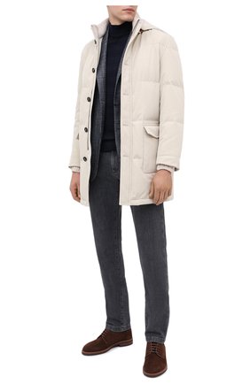Мужская пуховик KITON светло-бежевого цвета по цене 554000 руб., арт. UW0793V03T51 | Фото 2 Мужская пуховик KITON светло-бежевого цвета, арт. UW0793V03T51 | Фото 2