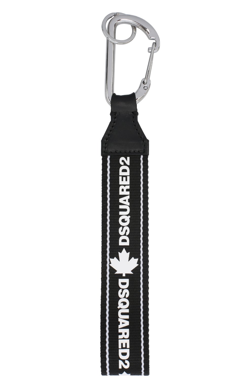 Мужской брелок DSQUARED2 черно-белого цвета по цене 13050 руб., арт. KRM0045/20200394 | Фото 2 Мужской брелок DSQUARED2 черно-белого цвета, арт. KRM0045/20200394 | Фото 2