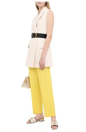 Женские брюки MSGM желтого цвета по цене 28500 руб., арт. 2943MDP04 207600 | Фото 2 Женские брюки MSGM желтого цвета, арт. 2943MDP04 207600 | Фото 2