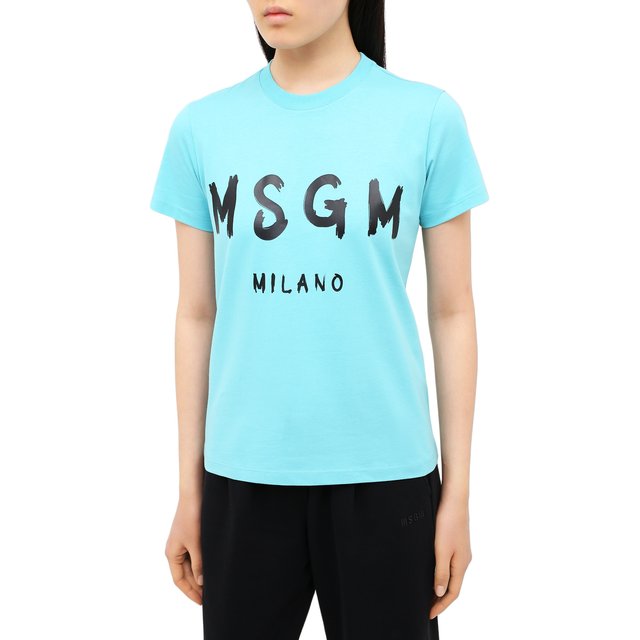 Хлопковая футболка MSGM 11219015