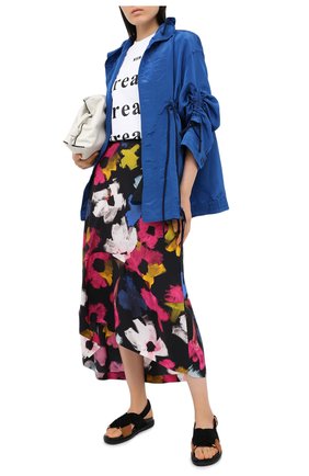 Женская хлопковая футболка MSGM белого цвета по цене 11400 руб., арт. 2941MDM170 207798 | Фото 2 Женская хлопковая футболка MSGM белого цвета, арт. 2941MDM170 207798 | Фото 2