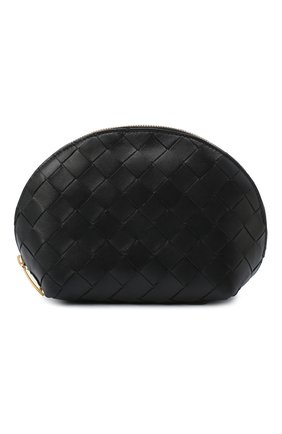 Женская кожаная косметичка BOTTEGA VENETA черного цвета по цене 47250 руб., арт. 608064/VCPP2 | Фото 1 Женская кожаная косметичка BOTTEGA VENETA черного цвета, арт. 608064/VCPP2 | Фото 1