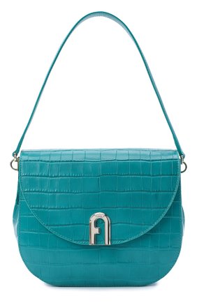 Женская сумка sleek FURLA бирюзового цвета по цене 34500 руб., арт. BAWHABR/KO0000 | Фото 1 Женская сумка sleek FURLA бирюзового цвета, арт. BAWHABR/KO0000 | Фото 1