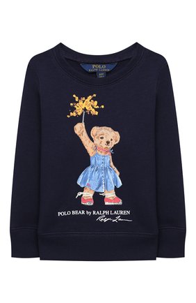 Детский хлопковый свитшот POLO RALPH LAUREN синего цвета по цене 6185 руб., арт. 311807094 | Фото 1 Детский хлопковый свитшот POLO RALPH LAUREN синего цвета, арт. 311807094 | Фото 1