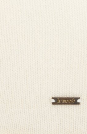 Детский шерстяной шарф IL TRENINO белого цвета по цене 8775 руб., арт. 20 8220/E0 | Фото 2 Детский шерстяной шарф IL TRENINO белого цвета, арт. 20 8220/E0 | Фото 2