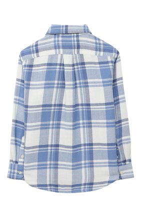 Детская хлопковая рубашка POLO RALPH LAUREN голубого цвета по цене 6805 руб., арт. 323785811 | Фото 2 Детская хлопковая рубашка POLO RALPH LAUREN голубого цвета, арт. 323785811 | Фото 2