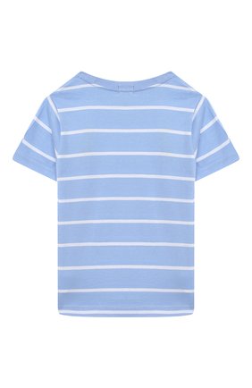 Детская хлопковая футболка POLO RALPH LAUREN голубого цвета по цене 3185 руб., арт. 322786411 | Фото 2 Детская хлопковая футболка POLO RALPH LAUREN голубого цвета, арт. 322786411 | Фото 2