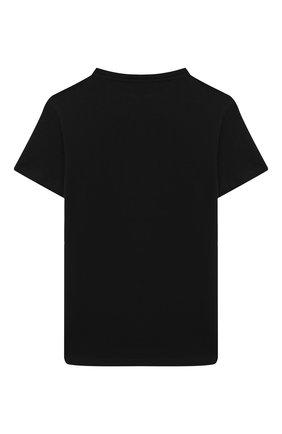 Детская хлопковая футболка BALMAIN черного цвета по цене 15350 руб., арт. 6N8581/NX330/4-10 | Фото 2 Детская хлопковая футболка BALMAIN черного цвета, арт. 6N8581/NX330/4-10 | Фото 2
