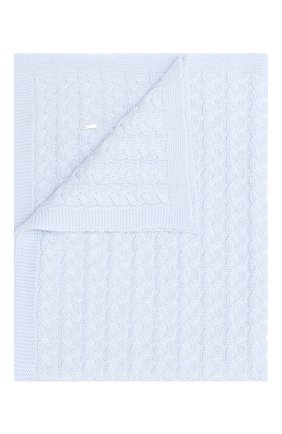 Детского шерстяное одеяло IL TRENINO голубого цвета, арт. 20 7810/E0 | Фото 1