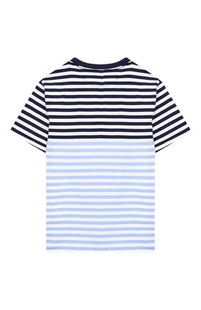 Детская хлопковая футболка POLO RALPH LAUREN голубого цвета по цене 3620 руб., арт. 323786418 | Фото 2 Детская хлопковая футболка POLO RALPH LAUREN голубого цвета, арт. 323786418 | Фото 2