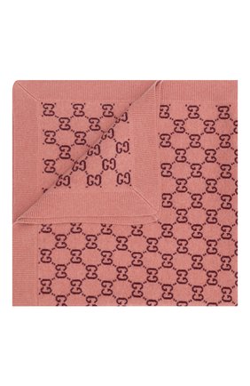 Детского шерстяное одеяло GUCCI розового цвета, арт. 634329/3K200 | Фото 1 (Региональные ограничения белый список (Axapta Mercury): RU)
