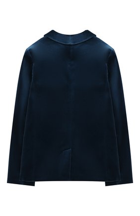 Детский бархатный пиджак GUCCI голубого цвета по цене 53700 руб., арт. 616360/XWAJ9 | Фото 2 Детский бархатный пиджак GUCCI голубого цвета, арт. 616360/XWAJ9 | Фото 2 (Рукава: Длинные; Материал внешний: Хлопок; Материал подклада: Вискоза; Кросс-КТ: пиджак; Ростовка одежда: 10 - 11 лет | 140 - 146см, 12 лет | 152 см, 4 года | 104 см, 5 лет | 110 см, 6 лет | 116 см, 8 лет | 128 см)