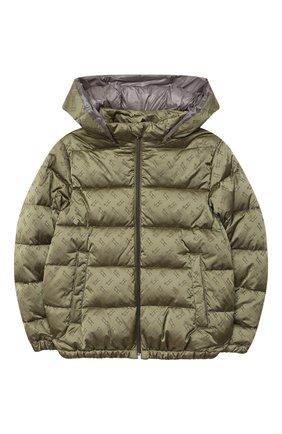 Детский пуховая куртка HERNO зеленого цвета по цене 36300 руб., арт. PI0093B/12289/10A-14A | Фото 1 Детский пуховая куртка HERNO зеленого цвета, арт. PI0093B/12289/10A-14A | Фото 1