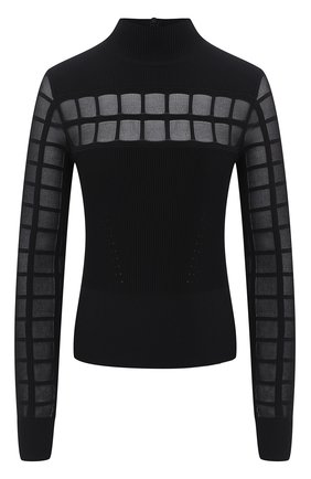 Женская водолазка из вискозы ALEXANDER MCQUEEN черного цвета по цене 115000 руб., арт. 633709/Q1AQS | Фото 1 Женская водолазка из вискозы ALEXANDER MCQUEEN черного цвета, арт. 633709/Q1AQS | Фото 1