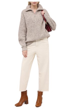 Женские кожаные ботильоны SEE BY CHLOÉ коричневого цвета по цене 37550 руб., арт. SB34074A/11131 | Фото 2 Женские кожаные ботильоны SEE BY CHLOÉ коричневого цвета, арт. SB34074A/11131 | Фото 2