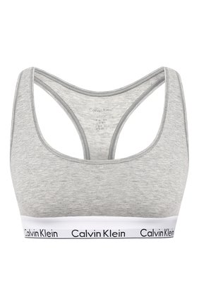 Женский бюстгальтер с логотипом бренда CALVIN KLEIN серого цвета по цене 4485 руб., арт. F3785E | Фото 1 Женский бюстгальтер с логотипом бренда CALVIN KLEIN серого цвета, арт. F3785E | Фото 1