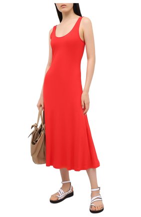 Женское платье из вискозы POLO RALPH LAUREN красного цвета по цене 19150 руб., арт. 211800465 | Фото 2 Женское платье из вискозы POLO RALPH LAUREN красного цвета, арт. 211800465 | Фото 2