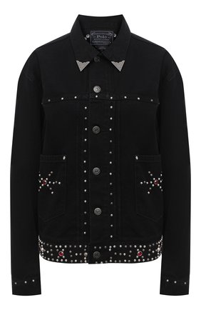 Женская джинсовая куртка POLO RALPH LAUREN черного цвета по цене 38400 руб., арт. 211799678 | Фото 1 Женская джинсовая куртка POLO RALPH LAUREN черного цвета, арт. 211799678 | Фото 1