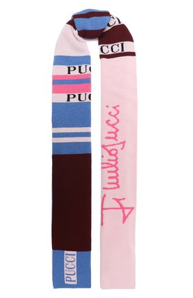 Женский шерстяной шарф EMILIO PUCCI розового цвета по цене 36700 руб., арт. 0RKX05/0R958 | Фото 1 Женский шерстяной шарф EMILIO PUCCI розового цвета, арт. 0RKX05/0R958 | Фото 1