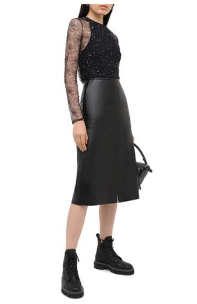 Женская топ MSGM черного цвета по цене 17550 руб., арт. 2943MDM16 207608 | Фото 2 Женская топ MSGM черного цвета, арт. 2943MDM16 207608 | Фото 2