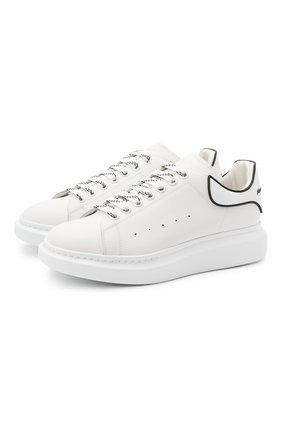 Мужские кожаные кеды ALEXANDER MCQUEEN белого цвета по цене 37850 руб., арт. 625156/WHXMT | Фото 1 Мужские кожаные кеды ALEXANDER MCQUEEN белого цвета, арт. 625156/WHXMT | Фото 1