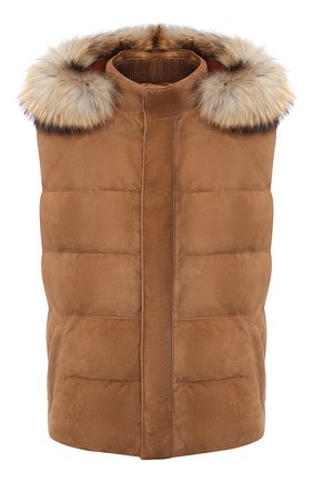 Мужской замшевый жилет KITON коричневого цвета по цене 833500 руб., арт. UW0799MV03T77 | Фото 1 Мужской замшевый жилет KITON коричневого цвета, арт. UW0799MV03T77 | Фото 1