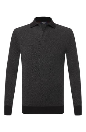 Мужское кашемировое поло LORO PIANA темно-серого цвета по цене 136000 руб., арт. FAL2143 | Фото 1 Мужское кашемировое поло LORO PIANA темно-серого цвета, арт. FAL2143 | Фото 1 (Материал внешний: Шерсть, Кашемир; Длина (для топов): Стандартные; Воротник: Открытый ворот; Застежка: Открытый ворот; Стили: Классический; Кросс-КТ: Трикотаж; Рукава: Длинные)