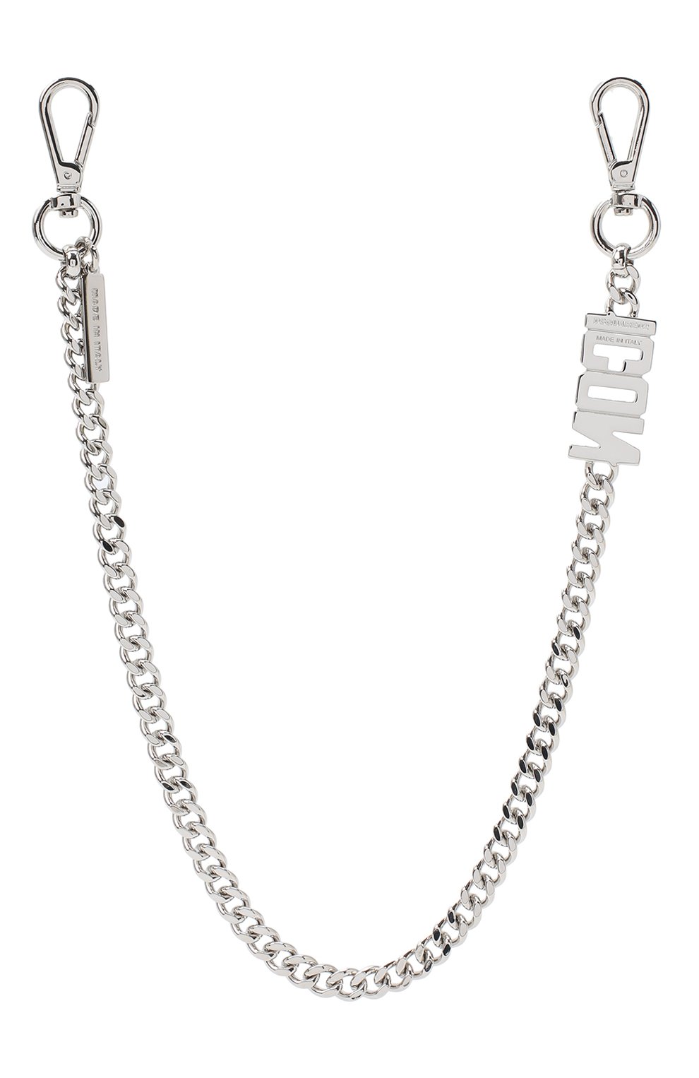 Мужского цепь DSQUARED2 серебряного цвета по цене 27000 руб., арт. CHM0033/37200001 | Фото 2 Мужского цепь DSQUARED2 серебряного цвета, арт. CHM0033/37200001 | Фото 2