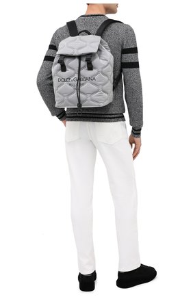 Мужской текстильный рюкзак palermo tecnico DOLCE & GABBANA серого цвета по цене 87550 руб., арт. BM1756/AW140 | Фото 2 Мужской текстильный рюкзак palermo tecnico DOLCE & GABBANA серого цвета, арт. BM1756/AW140 | Фото 2