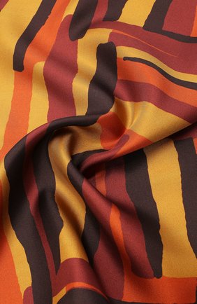 Мужской шелковый платок KITON коричневого цвета, арт. UP0CHCX03T23 | Фото 2 (Материал: Шелк, Текстиль; Региональные ограничения белый список (Axapta Mercury): RU)
