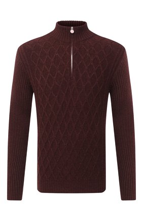 Мужской кашемировый свитер KITON бордового цвета по цене 255500 руб., арт. UK1125 | Фото 1 Мужской кашемировый свитер KITON бордового цвета, арт. UK1125 | Фото 1
