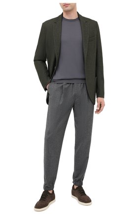 Мужские кожаные кеды soho walk LORO PIANA коричневого цвета по цене 69950 руб., арт. FAL2899 | Фото 2 Мужские кожаные кеды soho walk LORO PIANA коричневого цвета, арт. FAL2899 | Фото 2