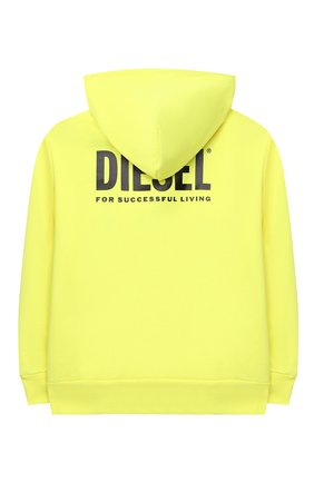 Детский хлопковая толстовка DIESEL желтого цвета по цене 7365 руб., арт. 00J4YP-0IAJH | Фото 2 Детский хлопковая толстовка DIESEL желтого цвета, арт. 00J4YP-0IAJH | Фото 2