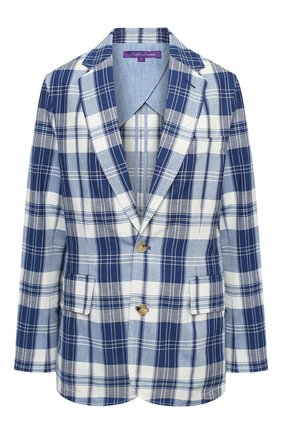 Женский хлопковый жакет RALPH LAUREN темно-синего цвета по цене 119000 руб., арт. 290797537 | Фото 1 Женский хлопковый жакет RALPH LAUREN темно-синего цвета, арт. 290797537 | Фото 1