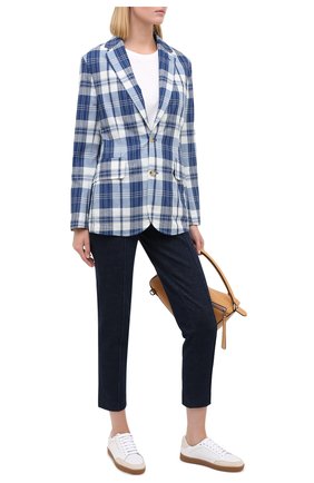 Женский хлопковый жакет RALPH LAUREN темно-синего цвета по цене 119000 руб., арт. 290797537 | Фото 2 Женский хлопковый жакет RALPH LAUREN темно-синего цвета, арт. 290797537 | Фото 2