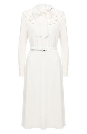 Женское платье с поясом RALPH LAUREN кремвого цвета по цене 189000 руб., арт. 290815921 | Фото 1 Женское платье с поясом RALPH LAUREN кремвого цвета, арт. 290815921 | Фото 1