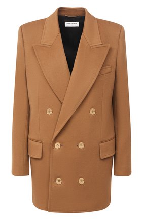 Женский жакет из шерсти и кашемира SAINT LAURENT бежевого цвета по цене 257500 руб., арт. 630434/Y3B45 | Фото 1 Женский жакет из шерсти и кашемира SAINT LAURENT бежевого цвета, арт. 630434/Y3B45 | Фото 1