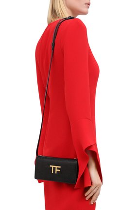 Женская сумка tf mini TOM FORD черного цвета по цене 78400 руб., арт. S0342T-LCL097 | Фото 2 Женская сумка tf mini TOM FORD черного цвета, арт. S0342T-LCL097 | Фото 2