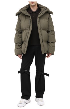 Мужское хлопковое поло BOTTEGA VENETA темно-коричневого цвета по цене 38000 руб., арт. 631006/V01G0 | Фото 2 Мужское хлопковое поло BOTTEGA VENETA темно-коричневого цвета, арт. 631006/V01G0 | Фото 2